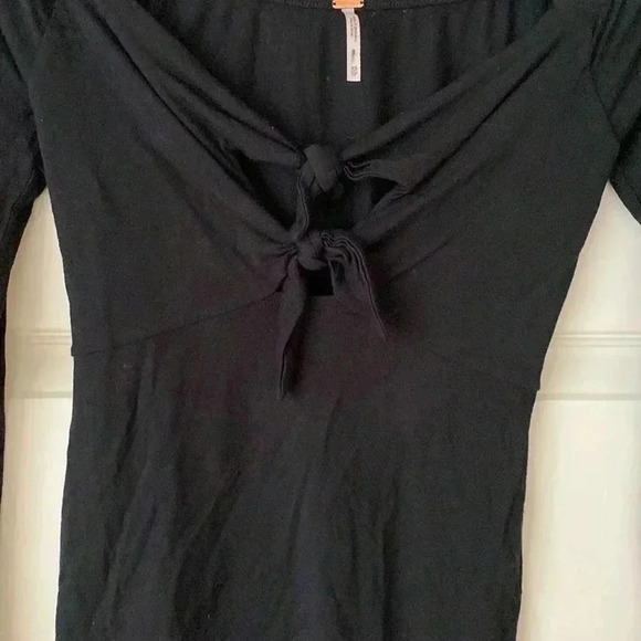 BLACK Free People Double Knot Top - Picture 4 of 6